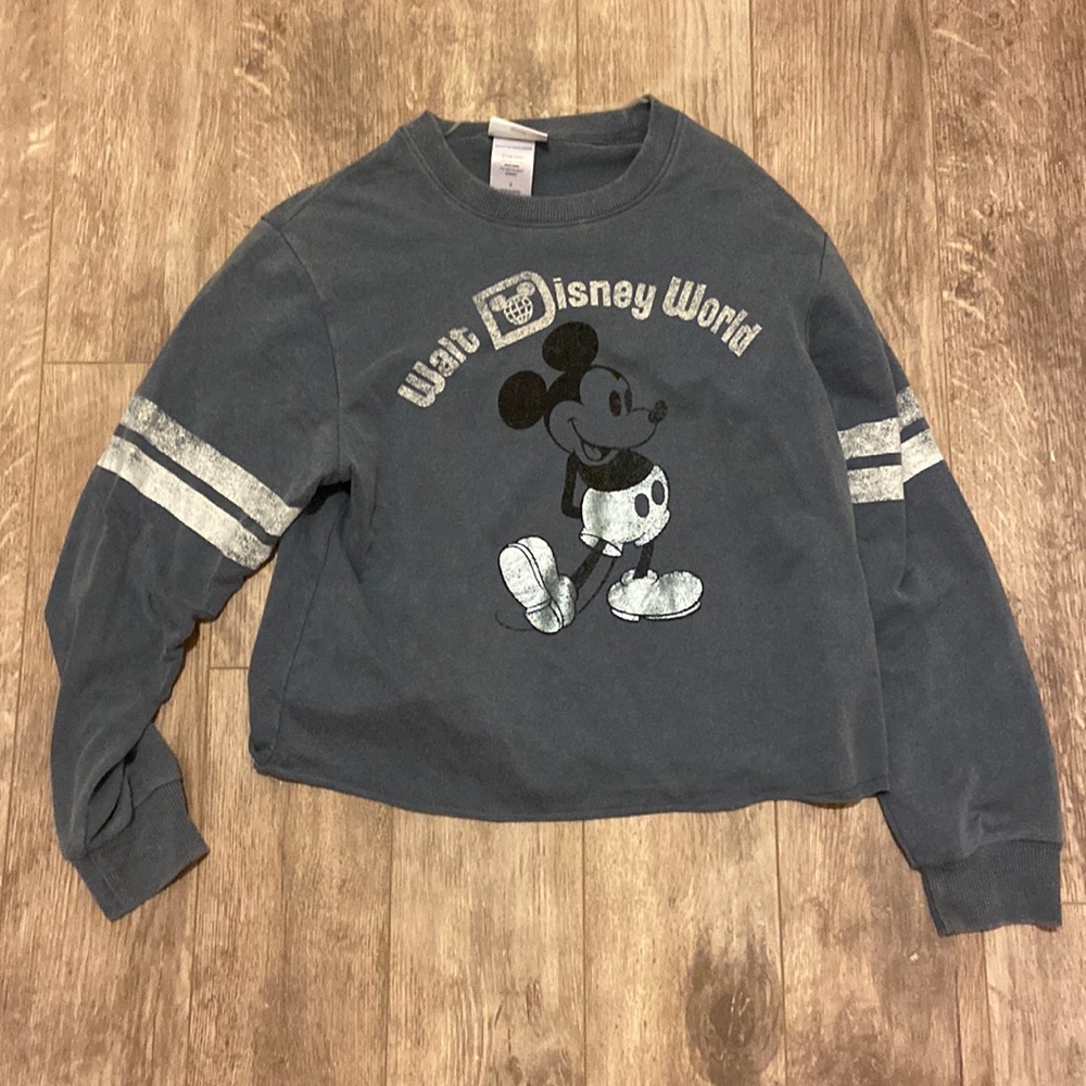 Disney Mickey Mouse Crop Top size S Blue